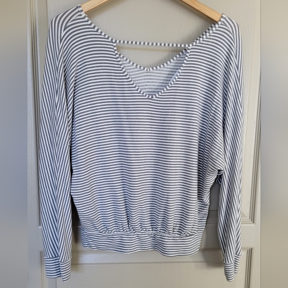 EBERJEY The Dolman Sleeve Top Sadie Stripes Pullover - Picture 4 of 7